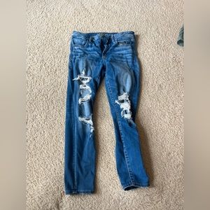 American Eagle Next Level Stretch Blue Skinny Jeans